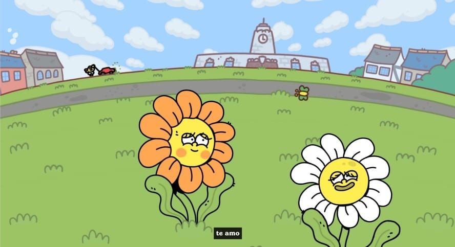 Flores disfrutando sus últimos momentos de vida.
