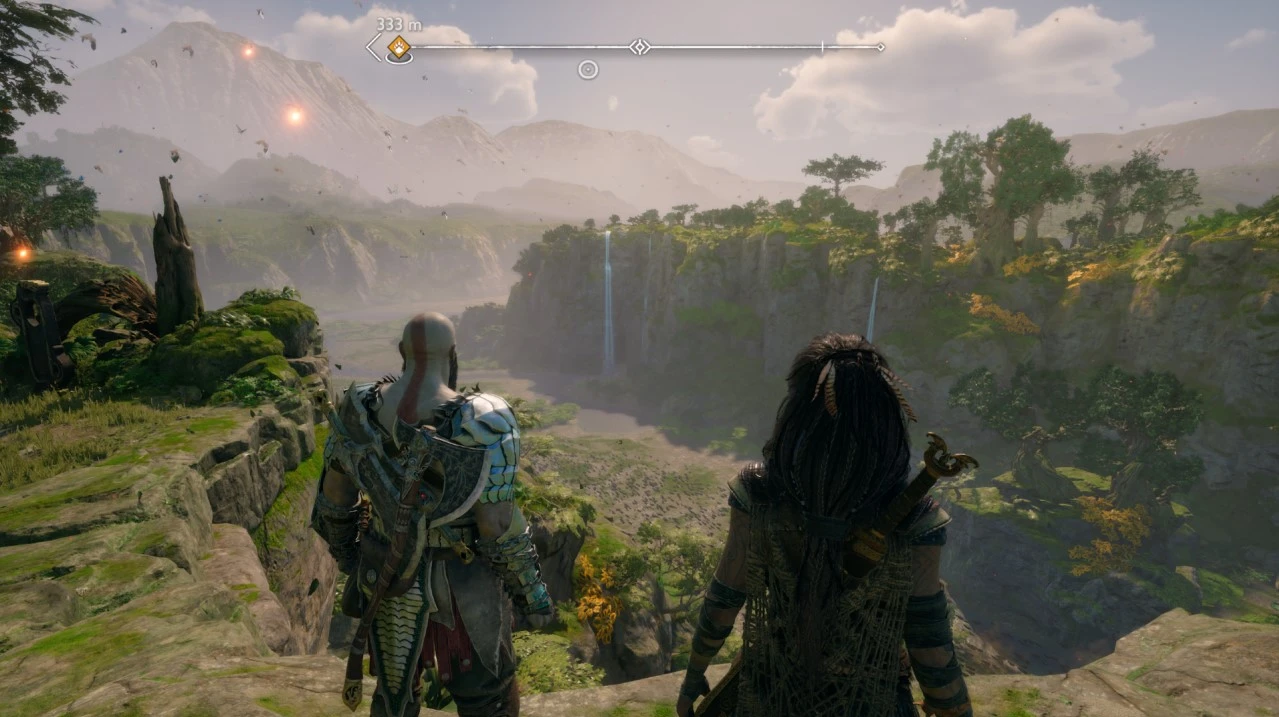 Kratos y Freya en Vanaheim