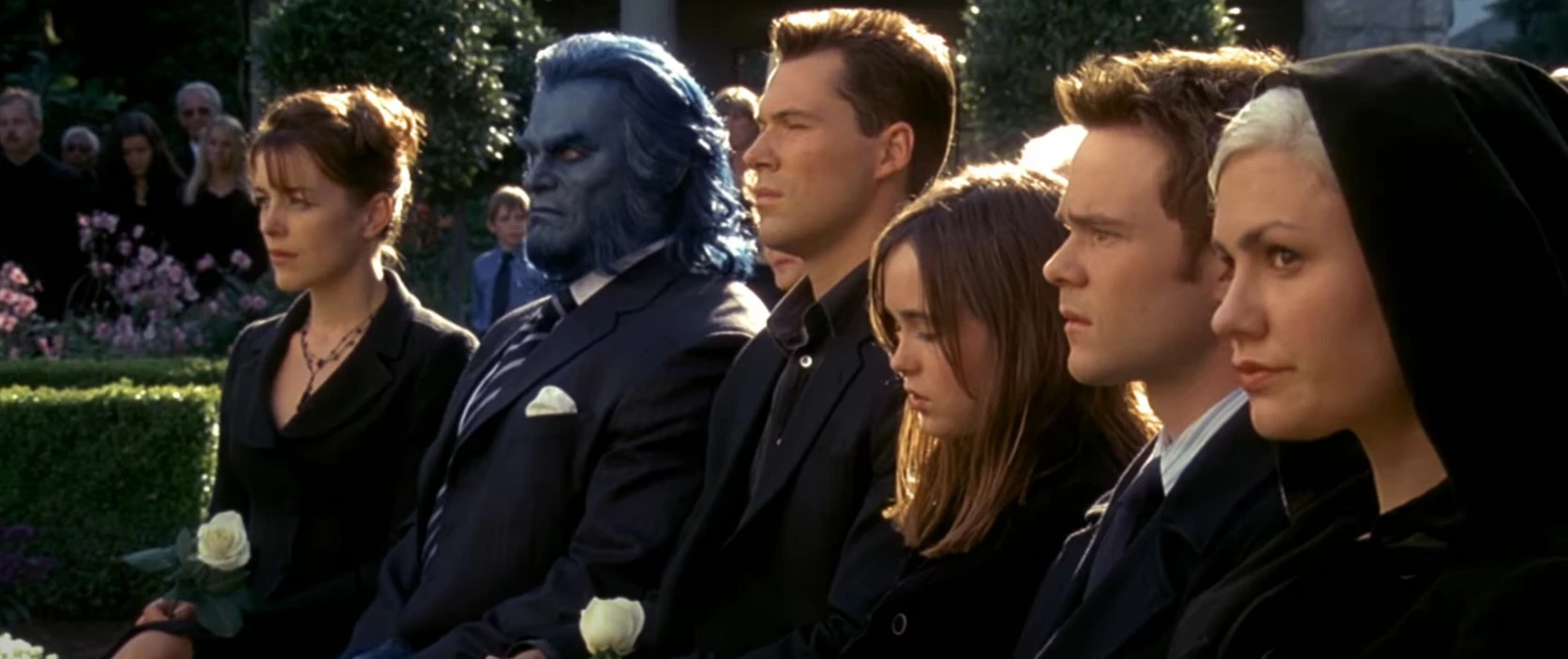 El funeral de Charles Xavier, uno de los momentos más duros de la saga.