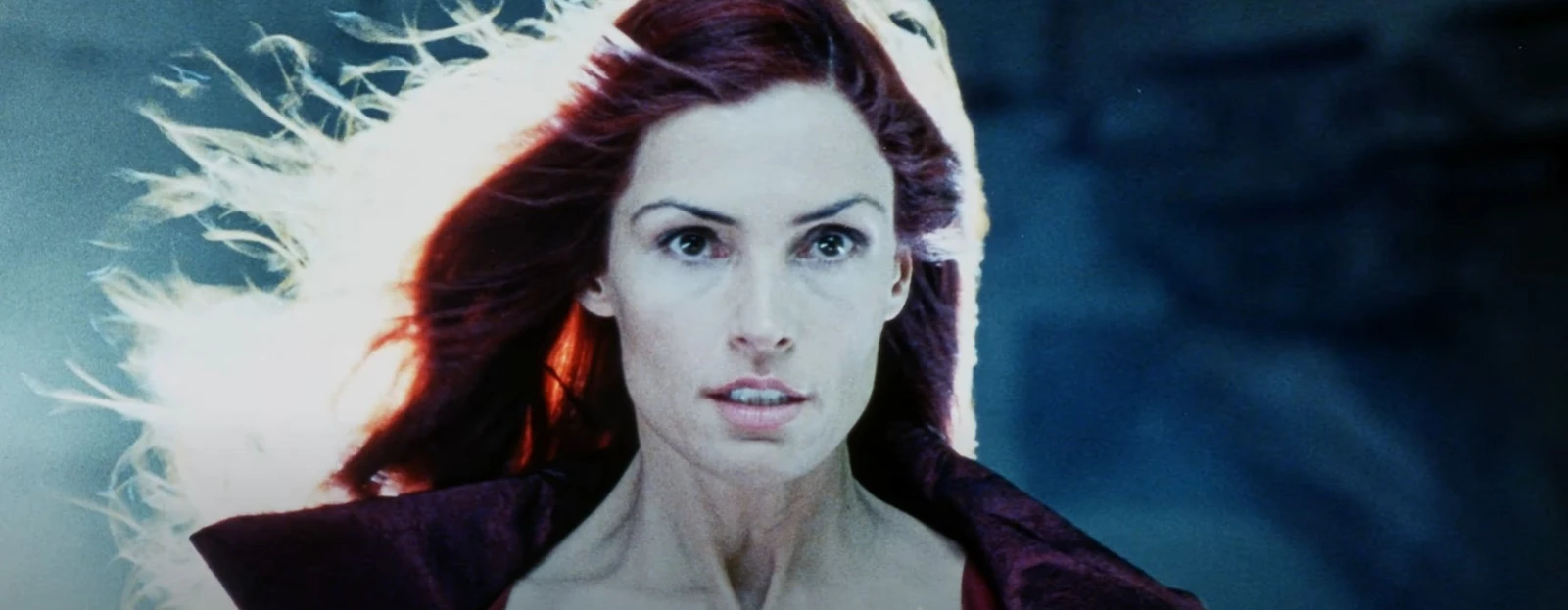 Jean Grey con la melena al viento.