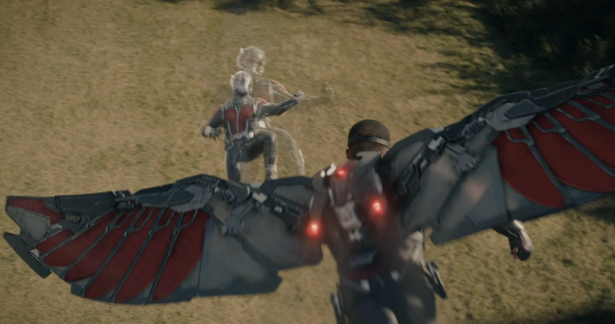 Falcon vs. Ant-Man.