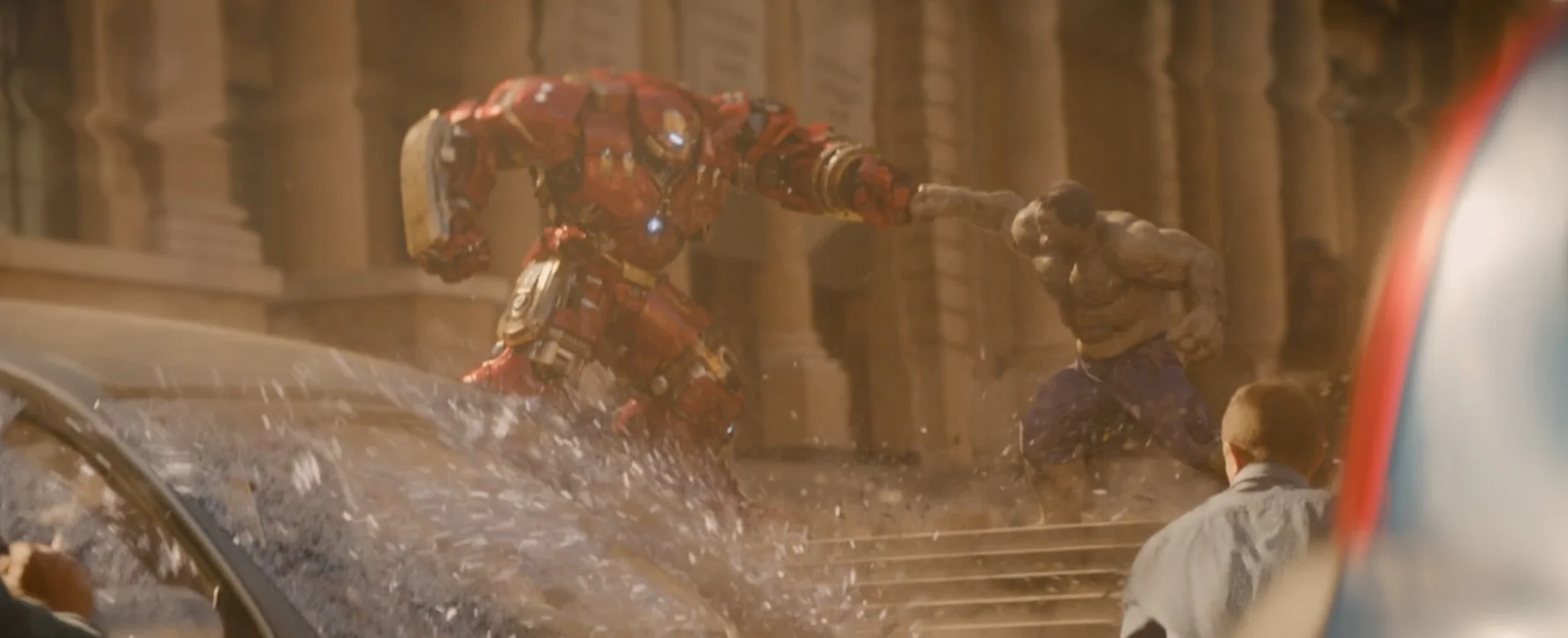 Hulkbuster vs. Hulk.