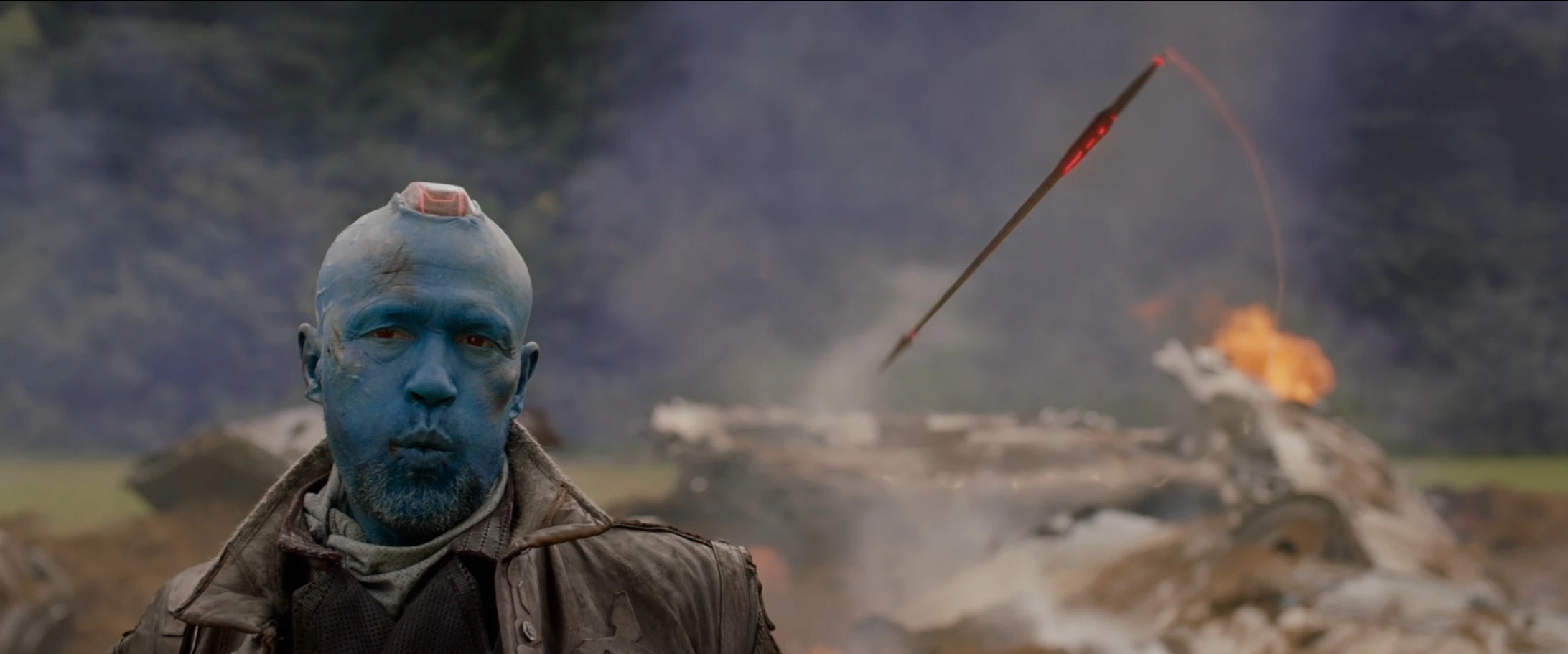 Yondu acaba con múltiples enemigos con su Flecha Yaka.
