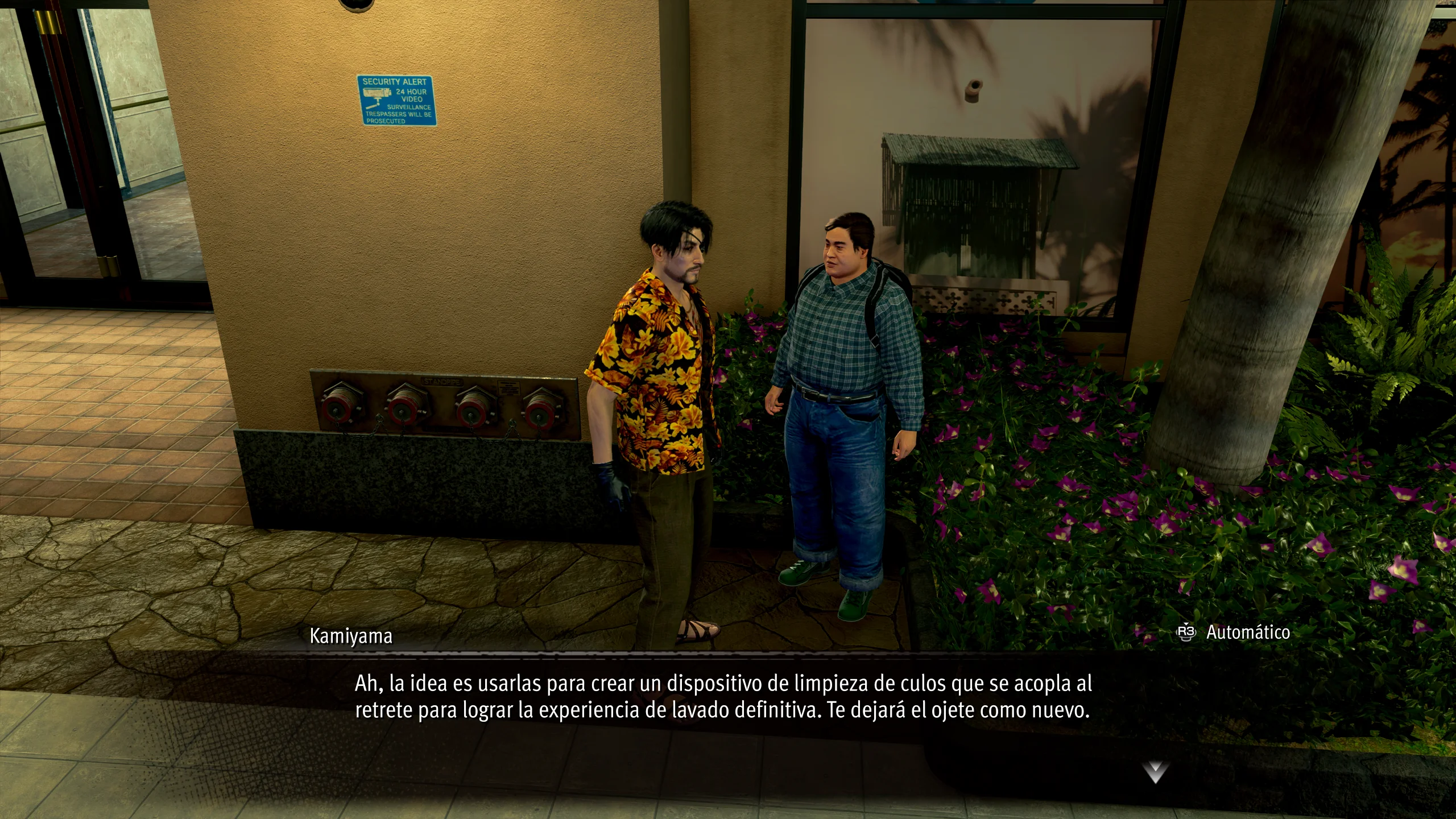 Conversación rara en Like a Dragon: Pirate Yakuza in Hawaii.