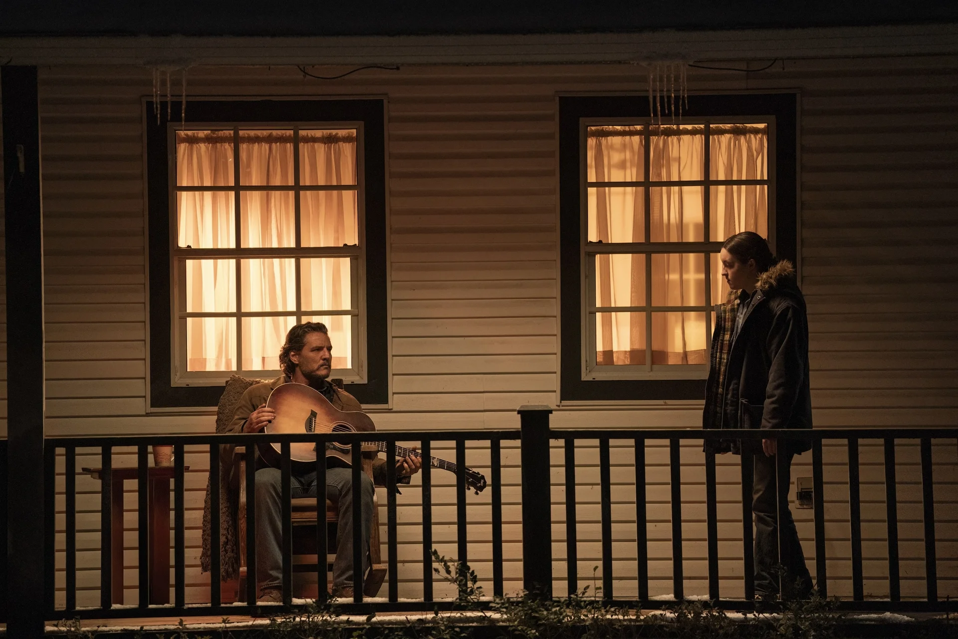 Joel y Ellie en la escena donde todo se revela.