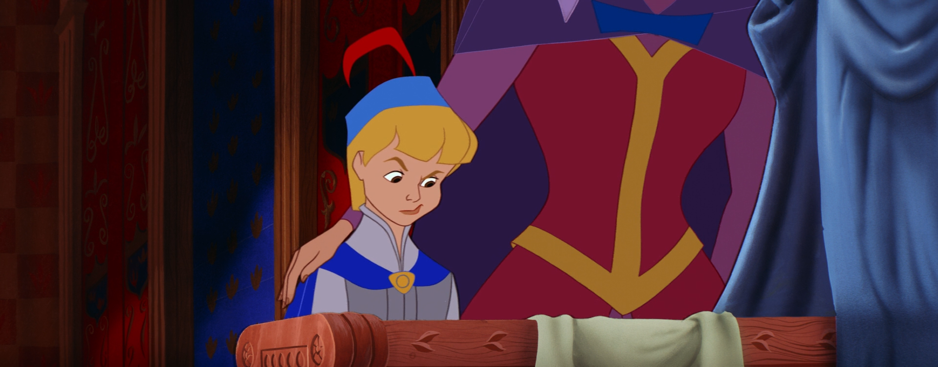 El primer encuentro entre Aurora y el príncipe Felipe.