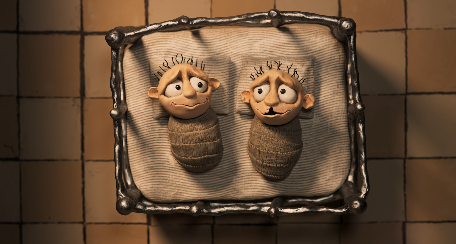 Los gemelos Grace y Gilbert Pudel al poco de nacer.