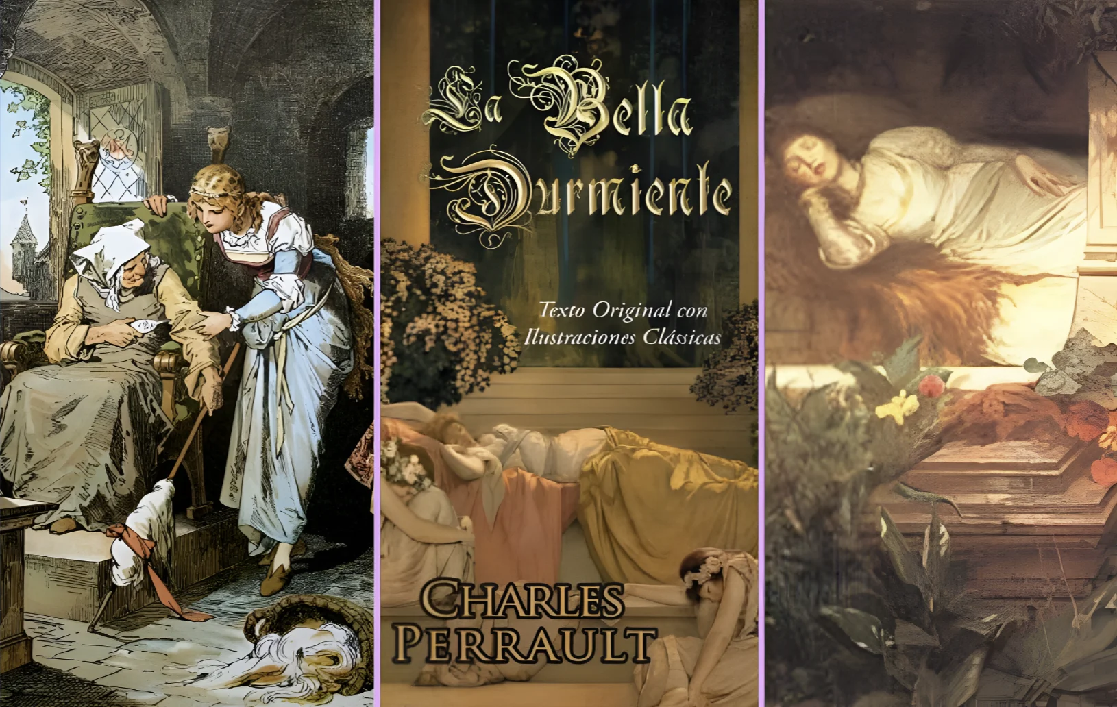 Comparación de los tres cuentos originales de La Bella Durmiente.