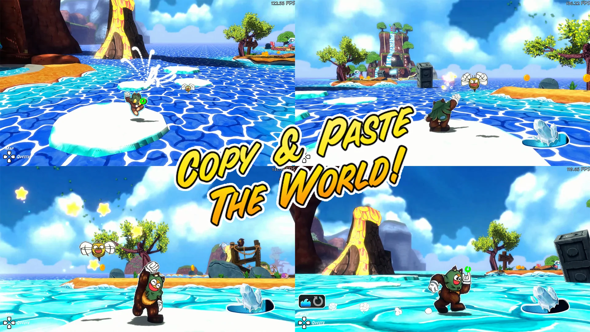 Ejemplo de uso del CANJE en Ruffy and the Riverside.