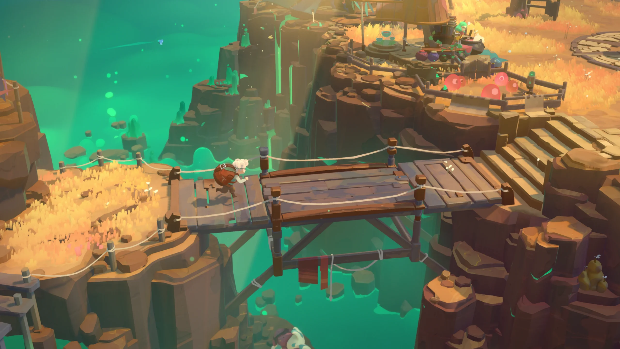 Estilo visual 3D de Moonlighter 2: The Endless Vault.